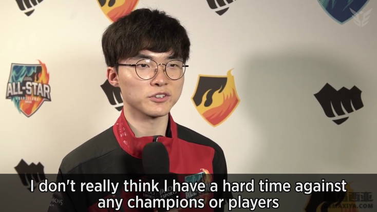 Faker：我从来不认为我有任何弱点