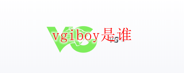 vgiboy是谁