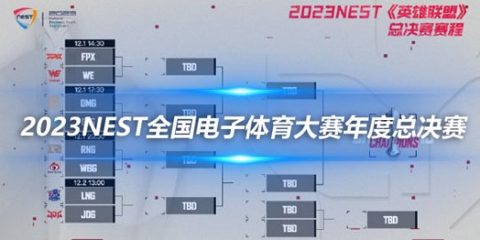 2023NEST全国电子体育大赛年度总决赛 项目8强名单揭晓