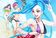 金克丝还能再穿少点？最后一波夏末清凉壁纸