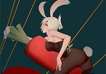 性感满分！这只让人舔屏的兔女郎