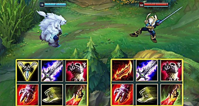 LOL：满级新版狗熊VS剑圣，哪个英雄更强？