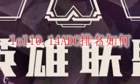 lol10.14ADC排名如何