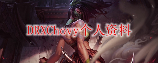 DRXChovy个人资料