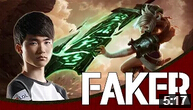 Faker打野锐雯对战狮子狗 浪也是大魔王的一贯风格