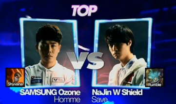 OGN冬季赛小组赛：Samsung Ozone VS Najin Shield